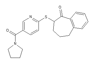 Image of 8-[[5-(pyrrolidine-1-carbonyl)-2-pyridyl]thio]-5,6,7,8-tetrahydrobenzocyclohepten-9-one