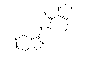 8-([1,2,4]triazolo[3,4-f]pyrimidin-3-ylthio)-5,6,7,8-tetrahydrobenzocyclohepten-9-one