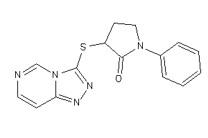 1-phenyl-3-([1,2,4]triazolo[3,4-f]pyrimidin-3-ylthio)-2-pyrrolidone