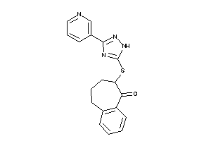 8-[[3-(3-pyridyl)-1H-1,2,4-triazol-5-yl]thio]-5,6,7,8-tetrahydrobenzocyclohepten-9-one