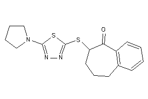 8-[(5-pyrrolidino-1,3,4-thiadiazol-2-yl)thio]-5,6,7,8-tetrahydrobenzocyclohepten-9-one