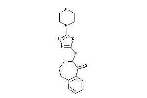 Image of 8-[(5-morpholino-1,3,4-thiadiazol-2-yl)thio]-5,6,7,8-tetrahydrobenzocyclohepten-9-one