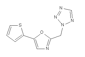 Image of 2-(tetrazol-2-ylmethyl)-5-(2-thienyl)oxazole