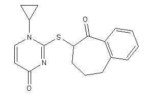 1-cyclopropyl-2-[(9-keto-5,6,7,8-tetrahydrobenzocyclohepten-8-yl)thio]pyrimidin-4-one