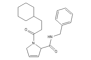 N-benzyl-1-(3-cyclohexylpropanoyl)-3-pyrroline-2-carboxamide