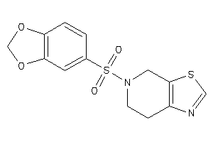Image of 5-(1,3-benzodioxol-5-ylsulfonyl)-6,7-dihydro-4H-thiazolo[5,4-c]pyridine