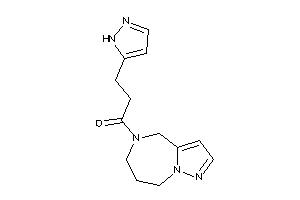 3-(1H-pyrazol-5-yl)-1-(4,6,7,8-tetrahydropyrazolo[1,5-a][1,4]diazepin-5-yl)propan-1-one