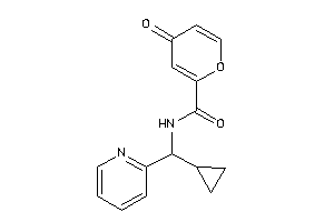 N-[cyclopropyl(2-pyridyl)methyl]-4-keto-pyran-2-carboxamide
