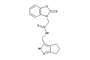 2-(2-keto-1,3-benzoxazol-3-yl)-N-(2,4,5,6-tetrahydrocyclopenta[c]pyrazol-3-ylmethyl)acetamide