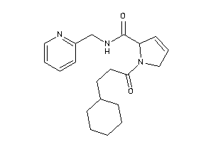 1-(3-cyclohexylpropanoyl)-N-(2-pyridylmethyl)-3-pyrroline-2-carboxamide