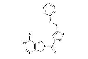 6-[5-(phenoxymethyl)-1H-pyrazole-3-carbonyl]-5,7-dihydro-3H-pyrrolo[3,4-d]pyrimidin-4-one
