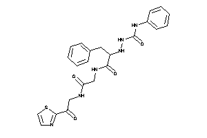 N-[2-keto-2-[(2-keto-2-thiazol-2-yl-ethyl)amino]ethyl]-3-phenyl-2-[N'-(phenylcarbamoyl)hydrazino]propionamide
