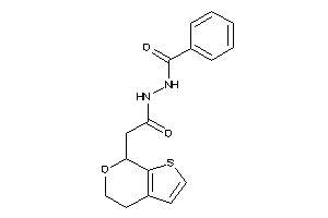 N'-[2-(5,7-dihydro-4H-thieno[2,3-c]pyran-7-yl)acetyl]benzohydrazide