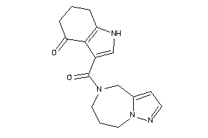 3-(4,6,7,8-tetrahydropyrazolo[1,5-a][1,4]diazepine-5-carbonyl)-1,5,6,7-tetrahydroindol-4-one