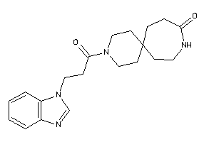 Image of 3-[3-(benzimidazol-1-yl)propanoyl]-3,10-diazaspiro[5.6]dodecan-9-one