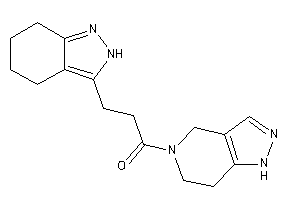 Image of 3-(4,5,6,7-tetrahydro-2H-indazol-3-yl)-1-(1,4,6,7-tetrahydropyrazolo[4,3-c]pyridin-5-yl)propan-1-one
