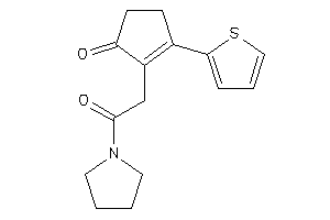 Image of 2-(2-keto-2-pyrrolidino-ethyl)-3-(2-thienyl)cyclopent-2-en-1-one
