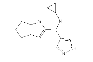 Cyclopropyl-[5,6-dihydro-4H-cyclopenta[d]thiazol-2-yl(1H-pyrazol-4-yl)methyl]amine