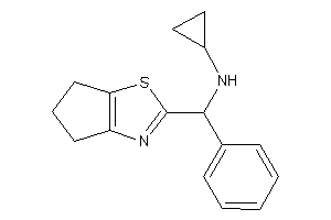 Image of Cyclopropyl-[5,6-dihydro-4H-cyclopenta[d]thiazol-2-yl(phenyl)methyl]amine