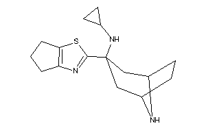 Image of Cyclopropyl-[3-(5,6-dihydro-4H-cyclopenta[d]thiazol-2-yl)-8-azabicyclo[3.2.1]octan-3-yl]amine
