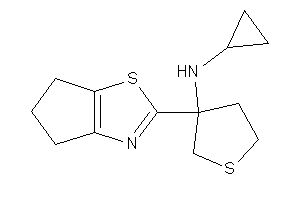 Image of Cyclopropyl-[3-(5,6-dihydro-4H-cyclopenta[d]thiazol-2-yl)tetrahydrothiophen-3-yl]amine