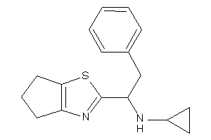 Image of Cyclopropyl-[1-(5,6-dihydro-4H-cyclopenta[d]thiazol-2-yl)-2-phenyl-ethyl]amine