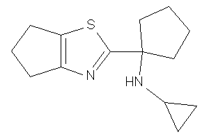 Image of Cyclopropyl-[1-(5,6-dihydro-4H-cyclopenta[d]thiazol-2-yl)cyclopentyl]amine