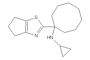 Image of Cyclopropyl-[1-(5,6-dihydro-4H-cyclopenta[d]thiazol-2-yl)cyclooctyl]amine