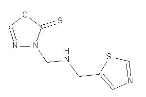 3-[(thiazol-5-ylmethylamino)methyl]-1,3,4-oxadiazole-2-thione