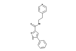 5-phenyl-N-[2-(4-pyridyl)ethyl]-1H-pyrazole-3-carboxamide