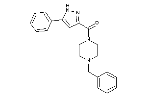 Image of (4-benzylpiperazino)-(5-phenyl-1H-pyrazol-3-yl)methanone