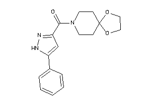 1,4-dioxa-8-azaspiro[4.5]decan-8-yl-(5-phenyl-1H-pyrazol-3-yl)methanone