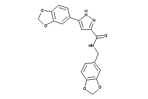 Image of 5-(1,3-benzodioxol-5-yl)-N-piperonyl-1H-pyrazole-3-carboxamide