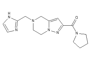 [5-(1H-imidazol-2-ylmethyl)-6,7-dihydro-4H-pyrazolo[1,5-a]pyrazin-2-yl]-pyrrolidino-methanone