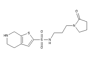 N-[3-(2-ketopyrrolidino)propyl]-4,5,6,7-tetrahydrothieno[2,3-c]pyridine-2-sulfonamide