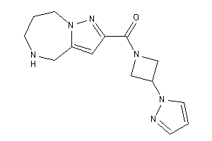 (3-pyrazol-1-ylazetidin-1-yl)-(5,6,7,8-tetrahydro-4H-pyrazolo[1,5-a][1,4]diazepin-2-yl)methanone