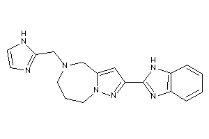 2-(1H-benzimidazol-2-yl)-5-(1H-imidazol-2-ylmethyl)-4,6,7,8-tetrahydropyrazolo[1,5-a][1,4]diazepine
