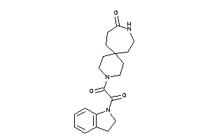 Image of 1-indolin-1-yl-2-(9-keto-3,10-diazaspiro[5.6]dodecan-3-yl)ethane-1,2-dione