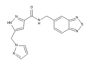 N-(piazthiol-5-ylmethyl)-5-(pyrazol-1-ylmethyl)-1H-pyrazole-3-carboxamide