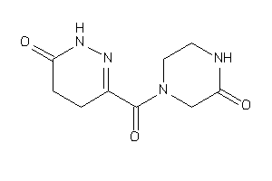 Image of 3-(3-ketopiperazine-1-carbonyl)-4,5-dihydro-1H-pyridazin-6-one