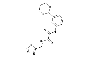N'-[3-(1,3-dithian-2-yl)phenyl]-N-(thiazol-2-ylmethyl)oxamide