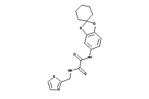 N'-spiro[1,3-benzodioxole-2,1'-cyclohexane]-5-yl-N-(thiazol-2-ylmethyl)oxamide