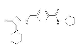 Image of N-cyclopentyl-4-[[(3-keto-4-piperidin-1-ium-1-ylidene-cyclobuten-1-yl)amino]methyl]benzamide