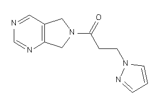 1-(5,7-dihydropyrrolo[3,4-d]pyrimidin-6-yl)-3-pyrazol-1-yl-propan-1-one