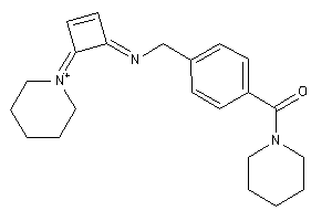 [4-[[(4-piperidin-1-ium-1-ylidenecyclobut-2-en-1-ylidene)amino]methyl]phenyl]-piperidino-methanone