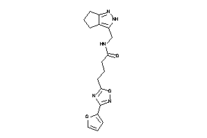 4-[3-(2-furyl)-1,2,4-oxadiazol-5-yl]-N-(2,4,5,6-tetrahydrocyclopenta[c]pyrazol-3-ylmethyl)butyramide
