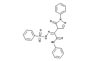 2-(besylhydrazono)-2-(5-keto-1-phenyl-2-pyrazolin-4-yl)-N-phenyl-acetamide