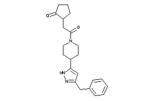 Image of 2-[2-[4-(3-benzyl-1H-pyrazol-5-yl)piperidino]-2-keto-ethyl]cyclopentanone