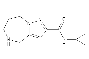 Image of N-cyclopropyl-5,6,7,8-tetrahydro-4H-pyrazolo[1,5-a][1,4]diazepine-2-carboxamide