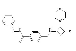 N-benzyl-4-[[(3-keto-4-morpholin-4-ium-4-ylidene-cyclobuten-1-yl)amino]methyl]benzamide